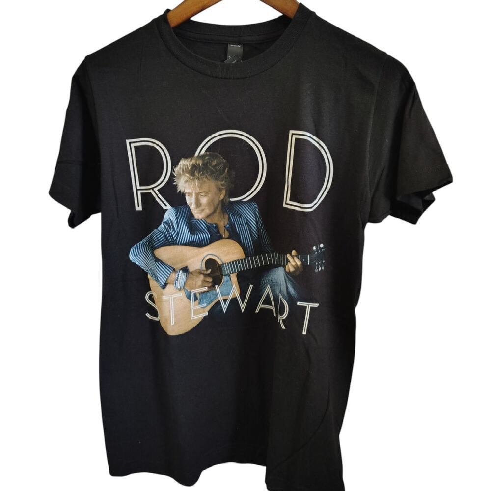 Tultex Rod Stewart 2014 Tour T Shirt Black Unisex Small
